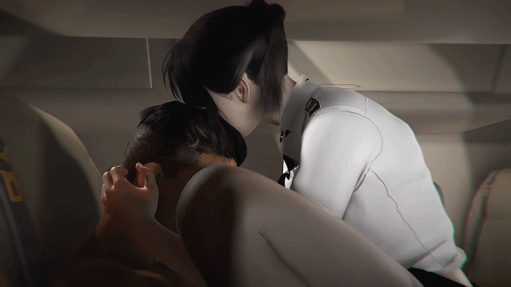 [3D][国语配音]头等舱 极品黑丝空姐航空骑乘位榨精服务[3G]-3.gif