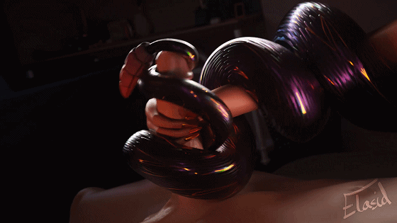 [3D/无修/CV] Elasid 12月新作:Sierra's Soothing Spell 性感魔物娘强制榨精 [1.1G]-5.gif