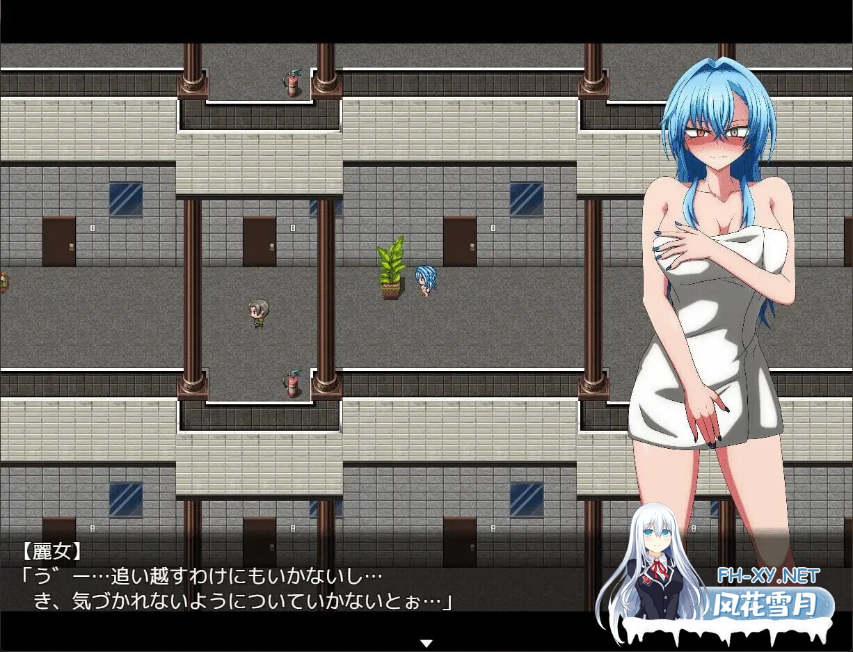 [RPG汉化PC露出]羞耻无法避免 全裸的小梅 知名主播与自动上锁的公寓 裸めーちゃん有名配信者とオートロックマンション v1.1[820M]-2.jpg