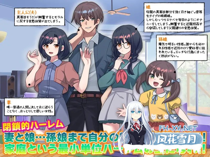 [RPG/机翻+AI文本/骨科/怀孕/2D][RJ01486335/リボン社团]我的怀孕家系图 让妻子和女儿…甚至孙女都用我的精子怀孕！/俺の妊娠家系図 妻と娘…孫娘ま...-5.jpg