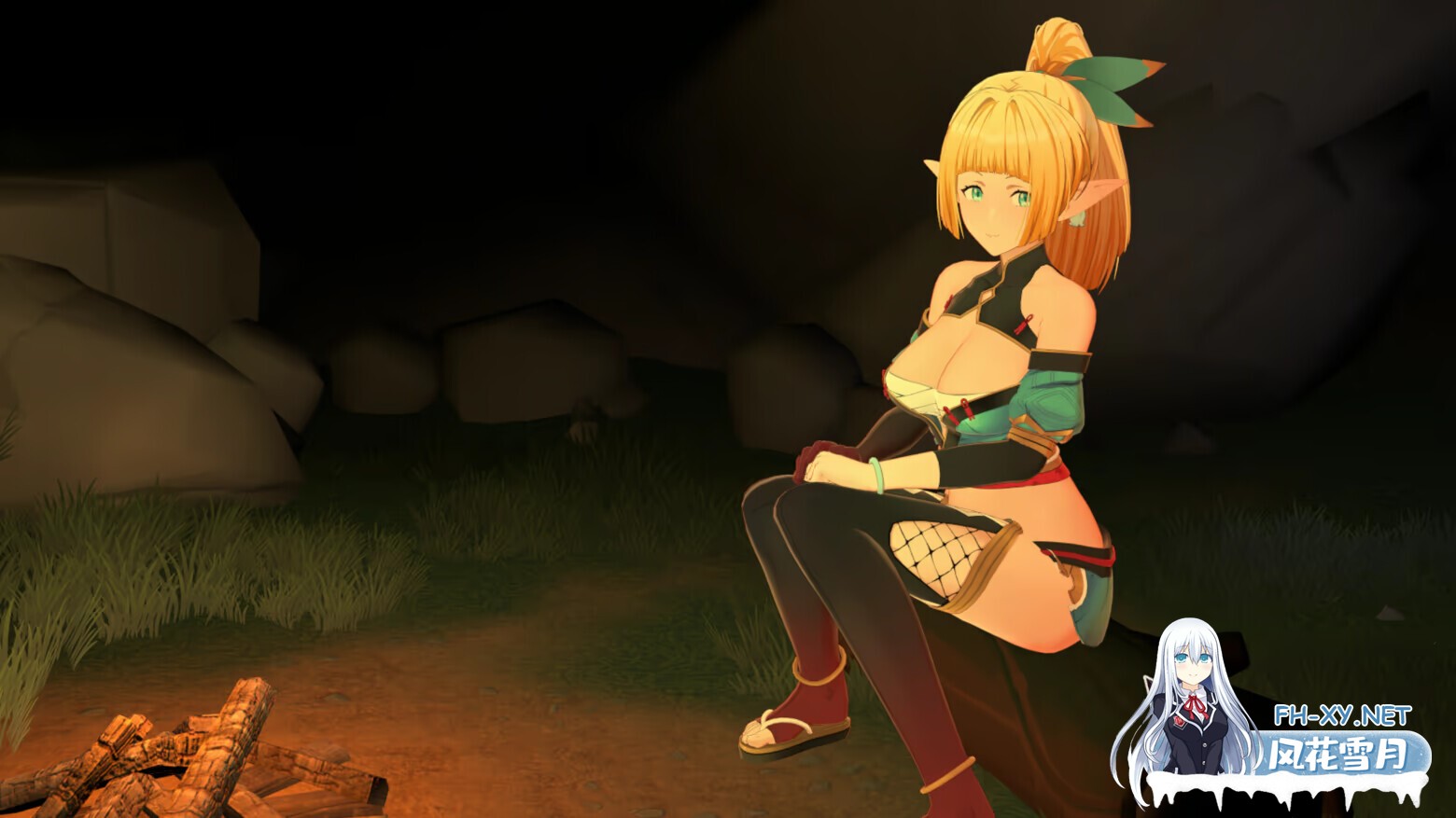 [3D互动/官中/全动态/PC]精灵忍者逃走中 3D Flee, My Elven Ninja! 3D 忍者エルフ逃走中! 3D v26.04.21 官方中文步兵版[2.15G]-5.jpg